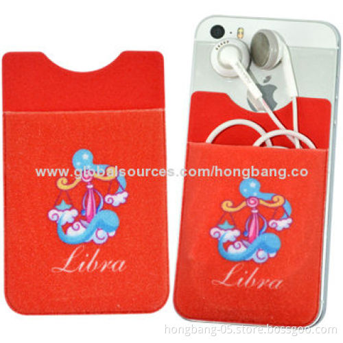 Sticky Card Holders, Sized 5.5x9cm, Custom Logo with Silkscreen Printing
